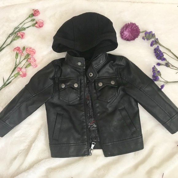 toddler faux leather Jacket - Picture 1 of 5